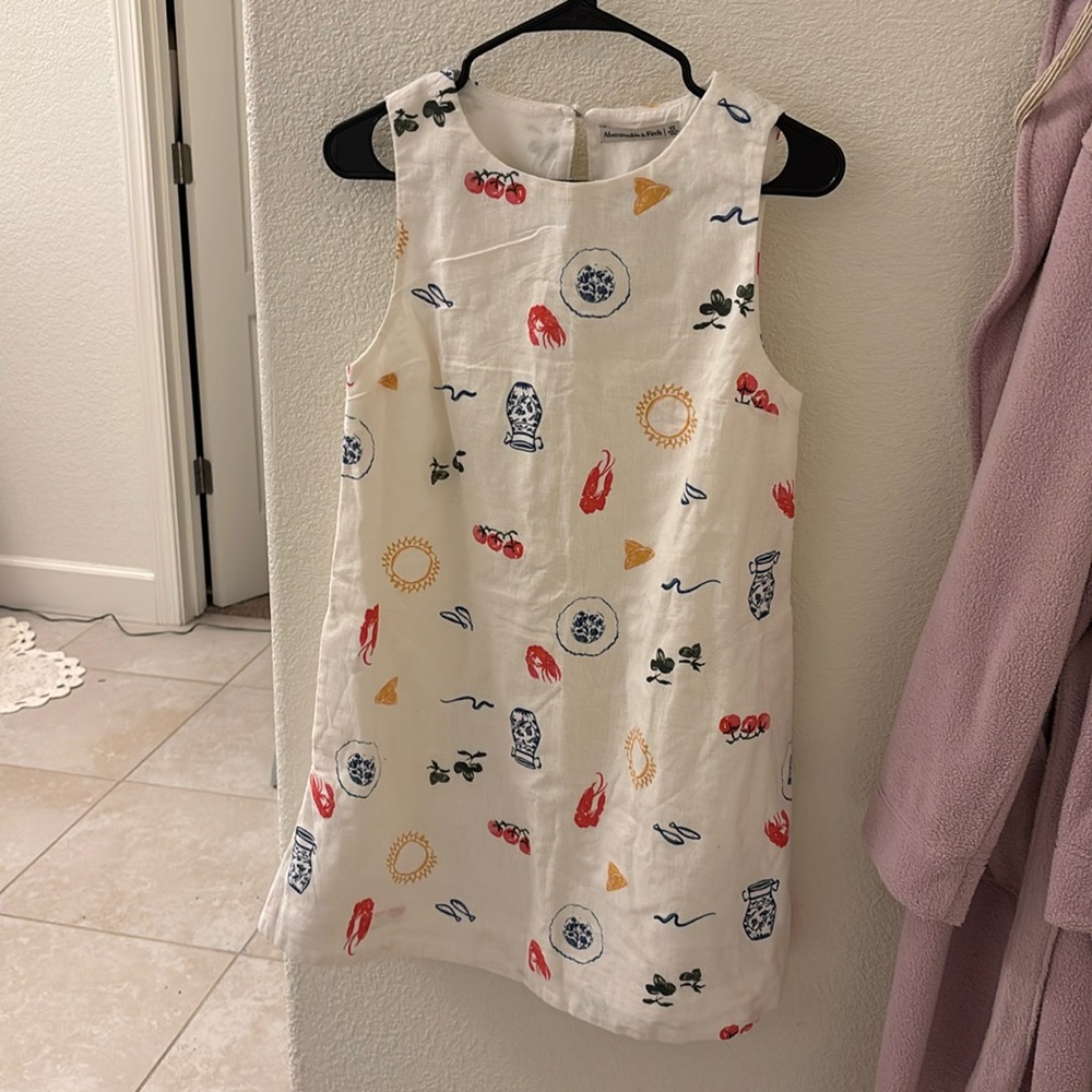 Abercrombie linen blend summer dress